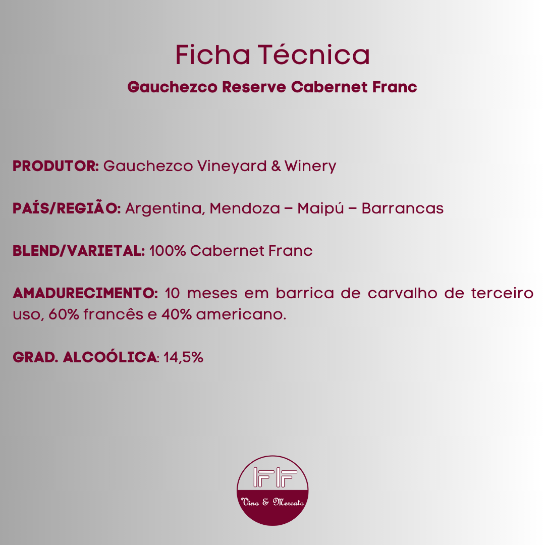 Gauchezco Reserve Cabernet Franc 2020